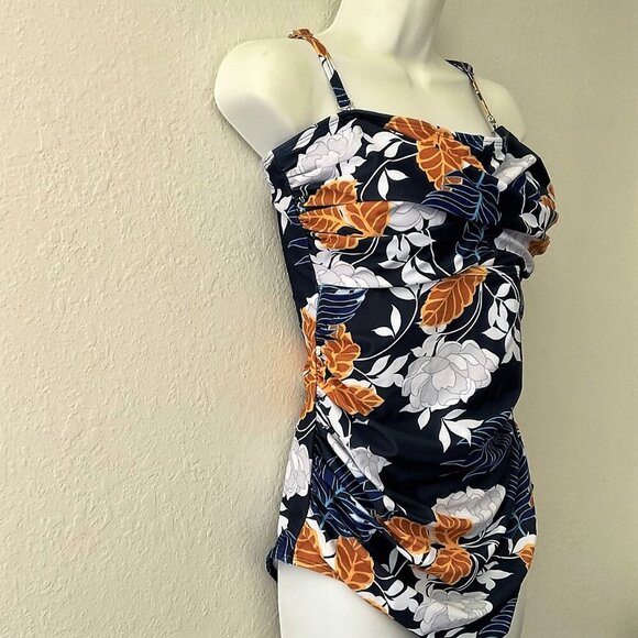 Swim Suit - Women’s - Tropical Floral Print - Tummy Control - One-Piece - NWT - Picture 4 of 9